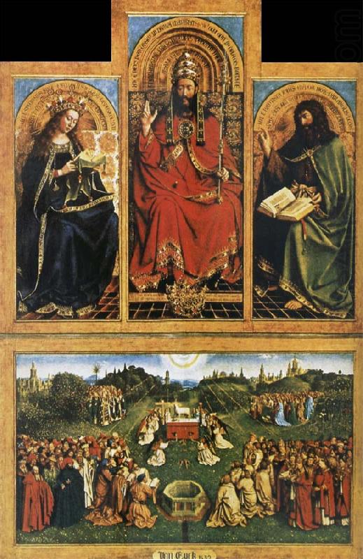 EYCK, Jan van Altarpiece of Ghent china oil painting image